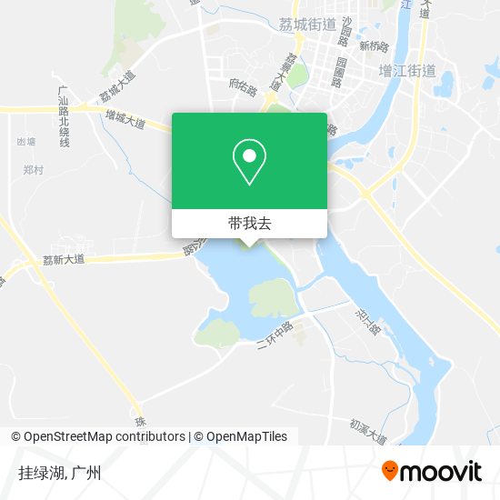 挂绿湖地图