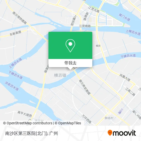 南沙区第三医院(北门)地图