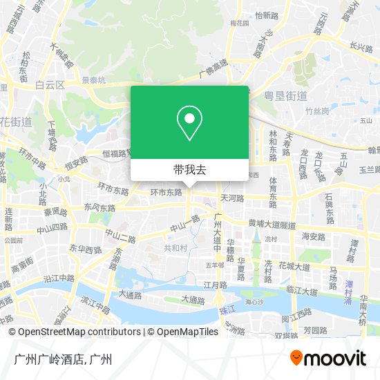 广州广岭酒店地图
