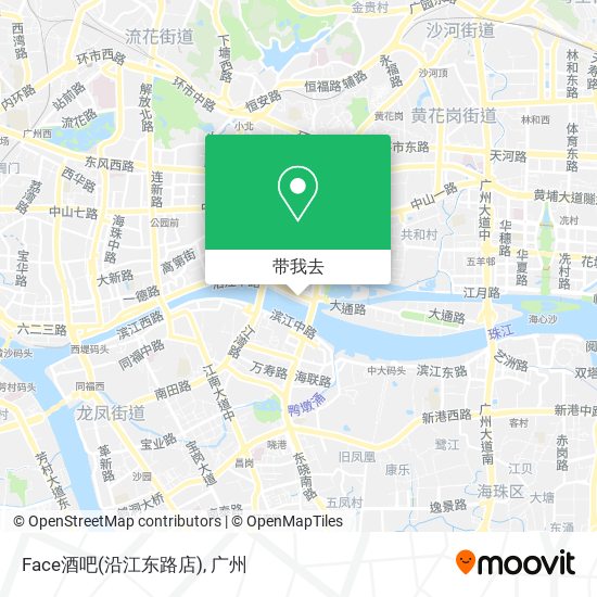 Face酒吧(沿江东路店)地图