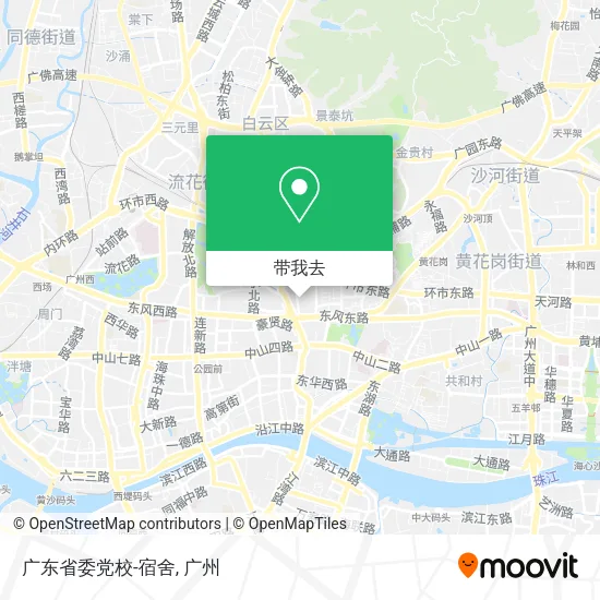 广东省委党校-宿舍地图