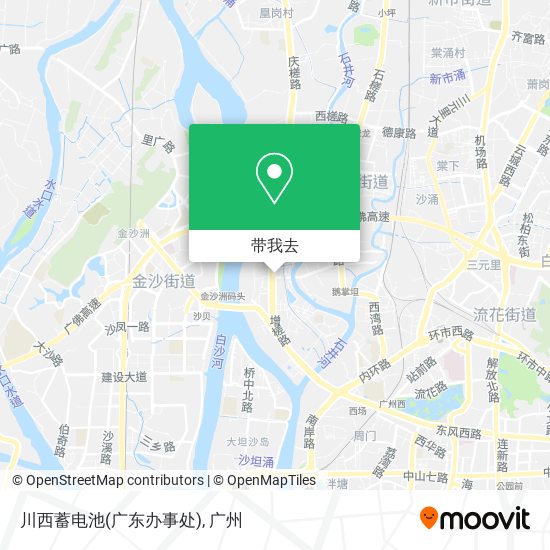 川西蓄电池(广东办事处)地图
