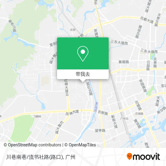 川巷南巷/流书社路(路口)地图