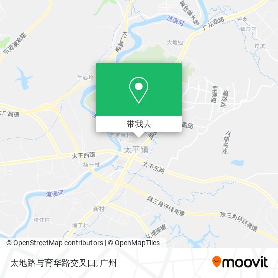 太地路与育华路交叉口地图