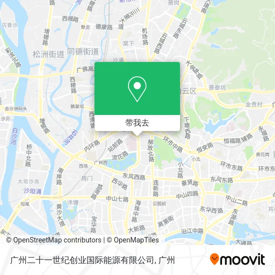 广州二十一世纪创业国际能源有限公司地图