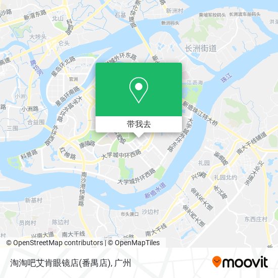 淘淘吧艾肯眼镜店(番禺店)地图