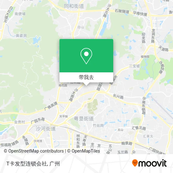 T卡发型连锁会社地图