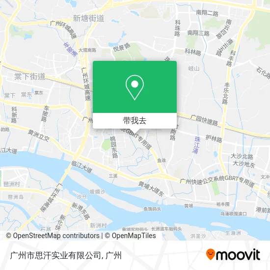 广州市思汗实业有限公司地图