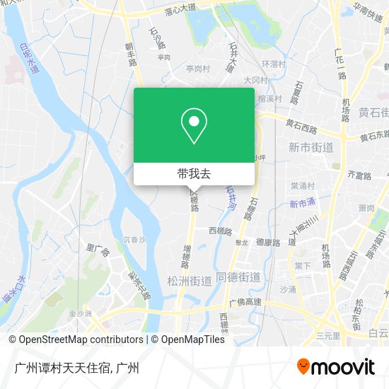 广州谭村天天住宿地图
