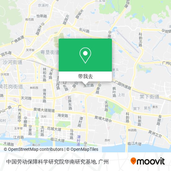 中国劳动保障科学研究院华南研究基地地图