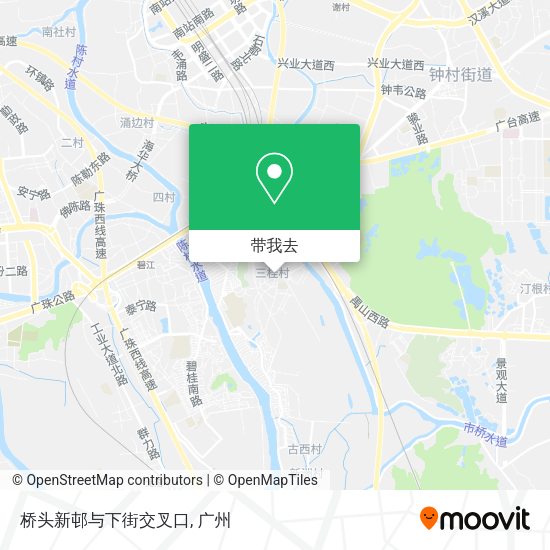 桥头新邨与下街交叉口地图