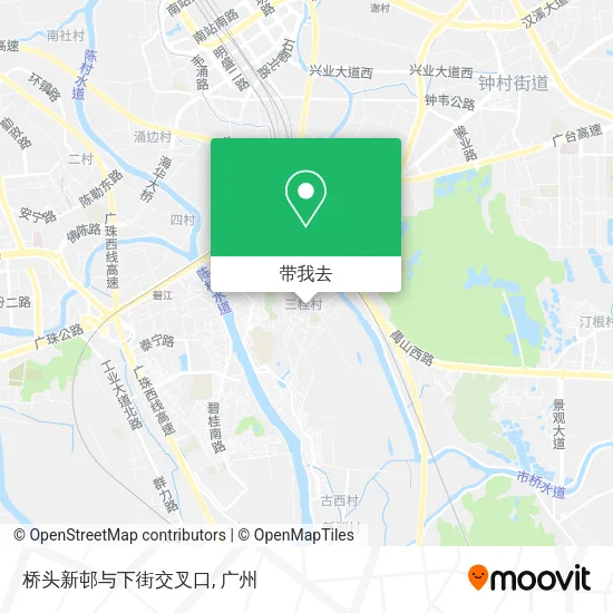 桥头新邨与下街交叉口地图