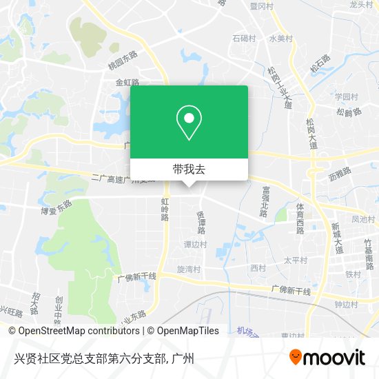 兴贤社区党总支部第六分支部地图