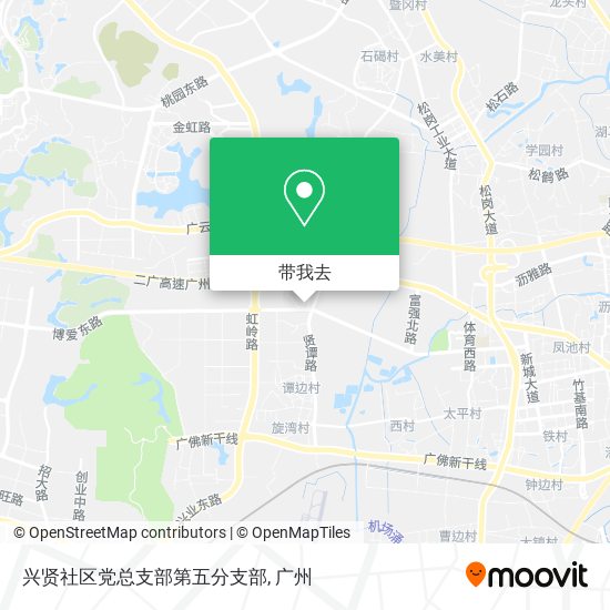 兴贤社区党总支部第五分支部地图