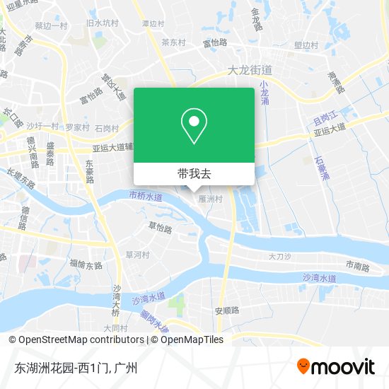 东湖洲花园-西1门地图