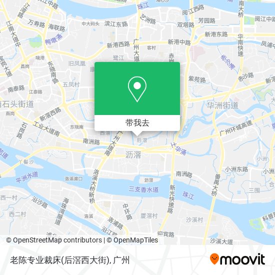 老陈专业裁床(后滘西大街)地图