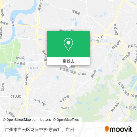 广州市白云区龙归中学-东南1门地图