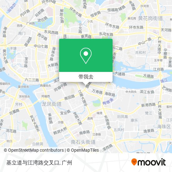 基立道与江湾路交叉口地图