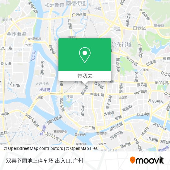 双喜苍园地上停车场-出入口地图
