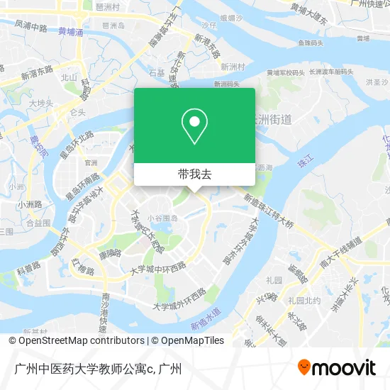 广州中医药大学教师公寓c地图