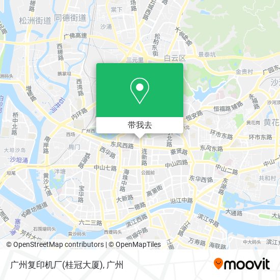 广州复印机厂(桂冠大厦)地图