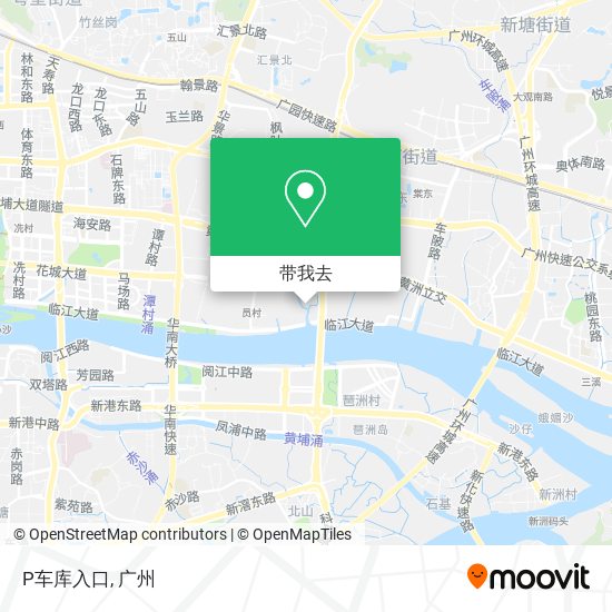 P车库入口地图
