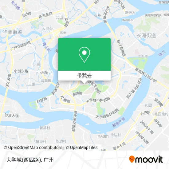 大学城(西四路)地图
