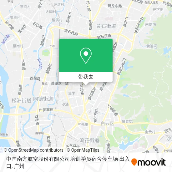 中国南方航空股份有限公司培训学员宿舍停车场-出入口地图