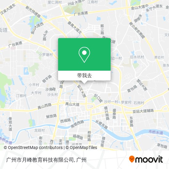 广州市月峰教育科技有限公司地图