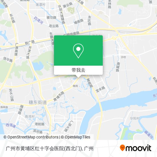 广州市黄埔区红十字会医院(西北门)地图