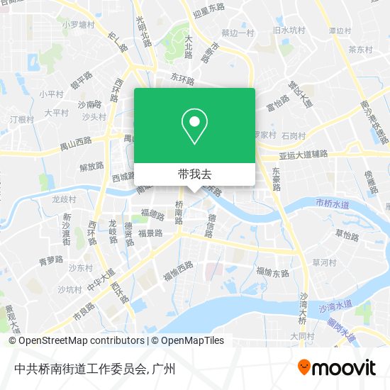 中共桥南街道工作委员会地图