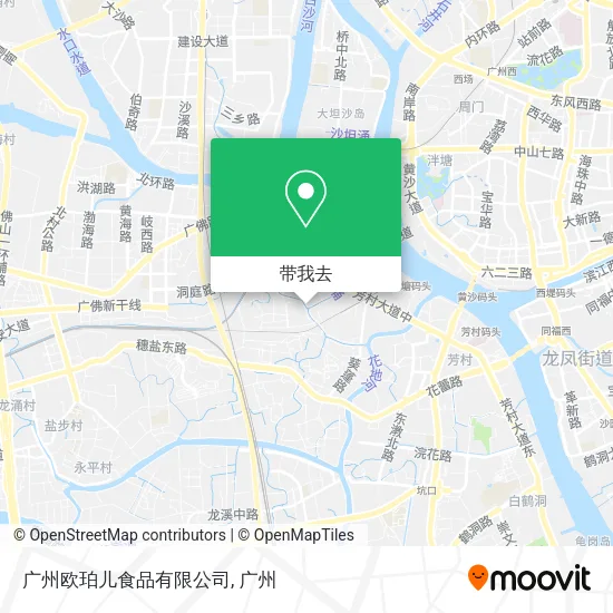 广州欧珀儿食品有限公司地图