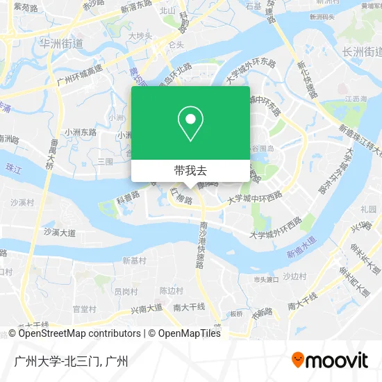 广州大学-北三门地图