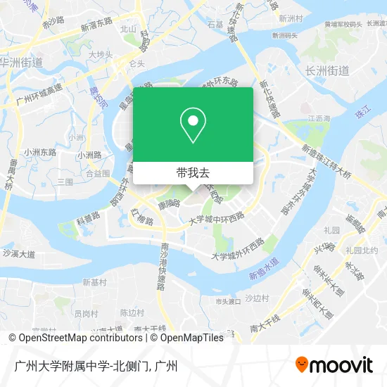广州大学附属中学-北侧门地图
