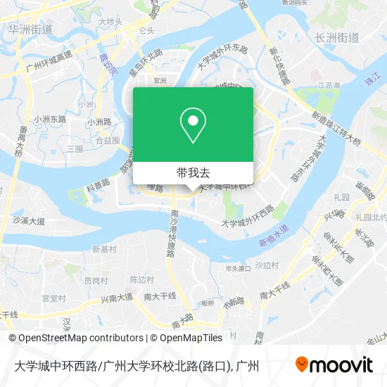 大学城中环西路/广州大学环校北路(路口)地图