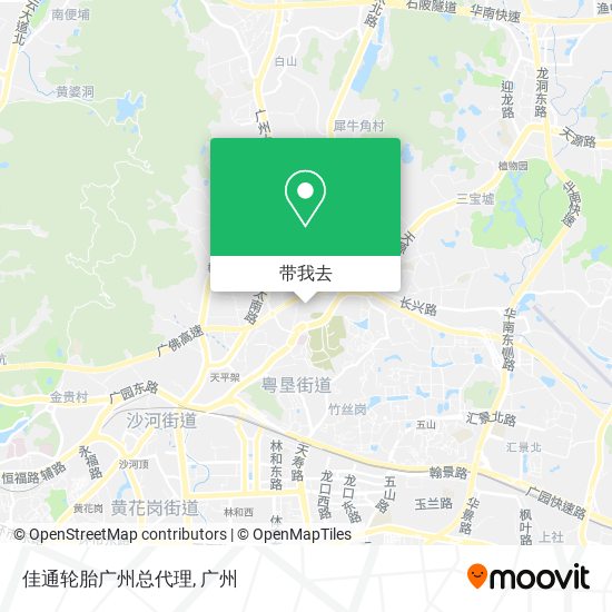 佳通轮胎广州总代理地图