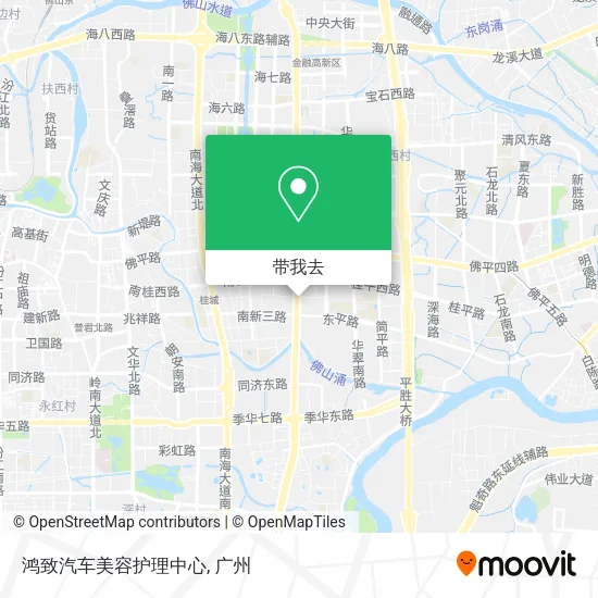 鸿致汽车美容护理中心地图