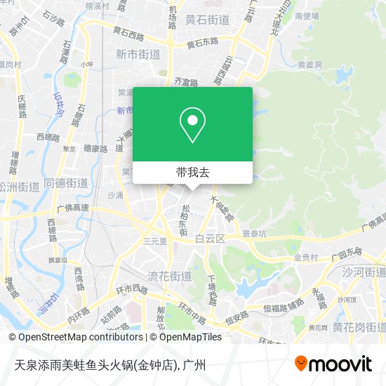 天泉添雨美蛙鱼头火锅(金钟店)地图