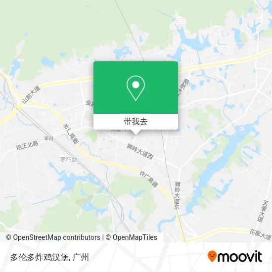 多伦多炸鸡汉堡地图