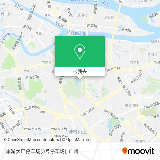 旅游大巴停车场(3号停车场)地图
