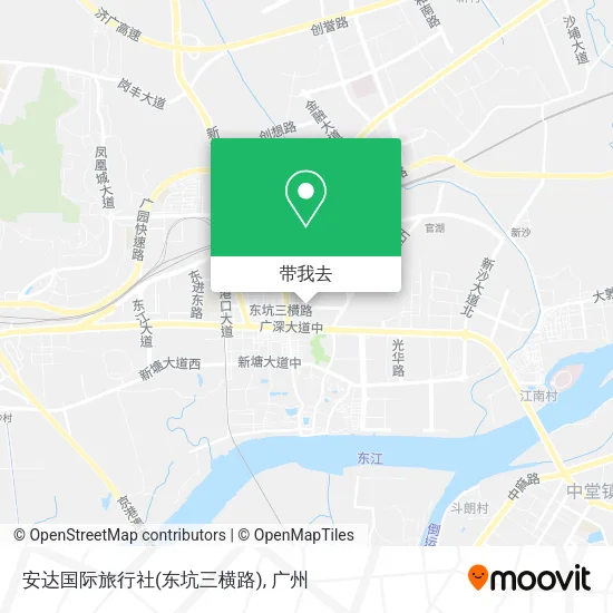 安达国际旅行社(东坑三横路)地图