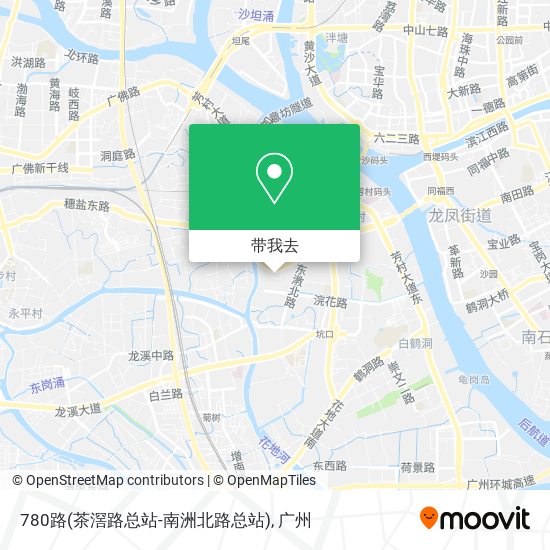 780路(茶滘路总站-南洲北路总站)地图