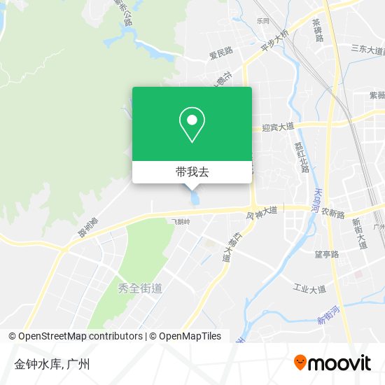 金钟水库地图