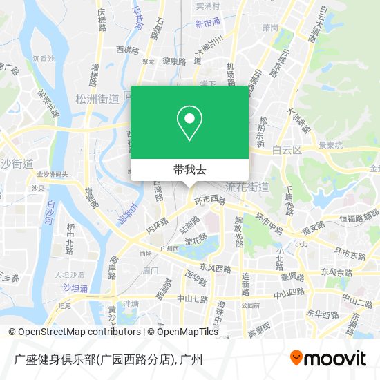 广盛健身俱乐部(广园西路分店)地图