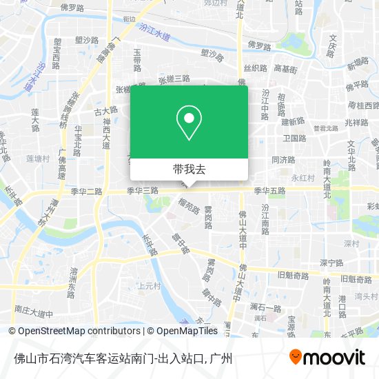 佛山市石湾汽车客运站南门-出入站口地图