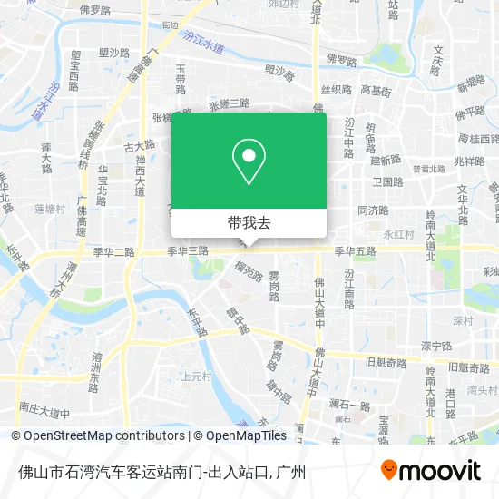 佛山市石湾汽车客运站南门-出入站口地图