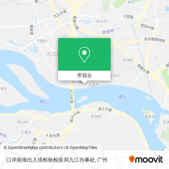 口岸南海出入境检验检疫局九江办事处地图