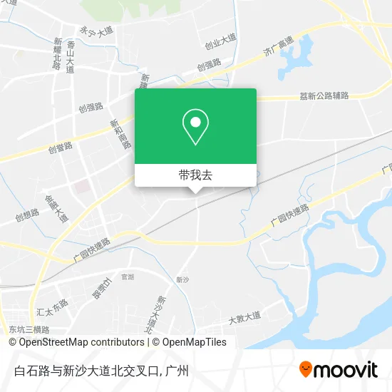 白石路与新沙大道北交叉口地图