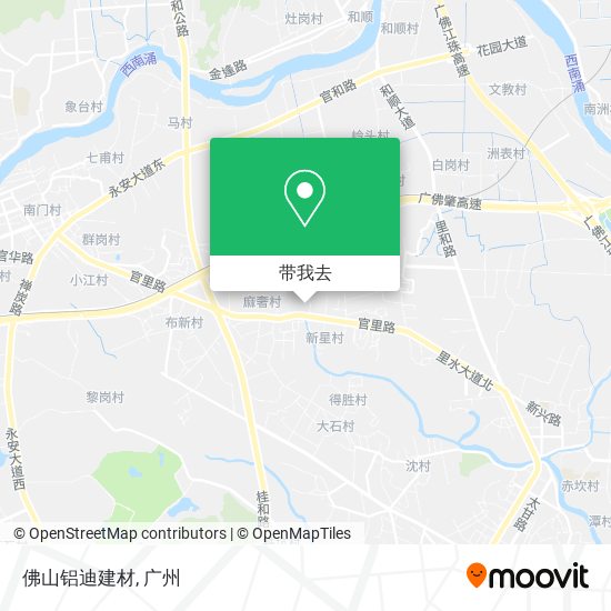 佛山铝迪建材地图