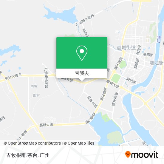 古妆根雕.茶台地图